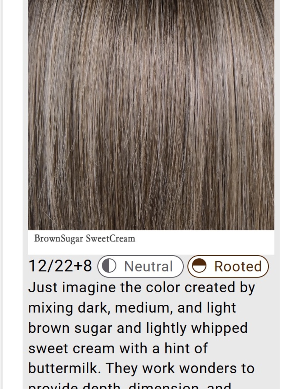 Belle Tress Califia wig in Brown Sugar Sweet Cream - not worn - Picture 5 of 7
